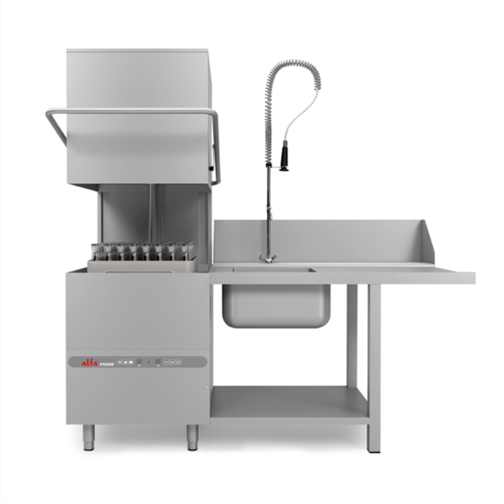 ALFA LAVE-VAISSELLES A CAPOT INOX PROF.